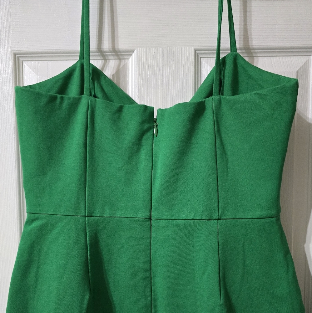 Lavish Alice Origami Ponte Midi Dress in Spring Green, Sweetheart Neckline, EUC! - Picture 9 of 16